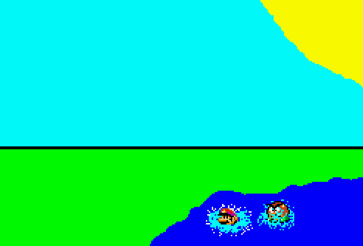 Mario & Goomba Swimming